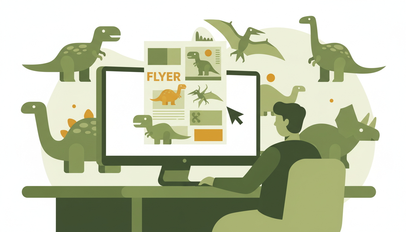 Dinosaurier Ausstellung Flyer: Dein Leitfaden für Dino-starke Werbung